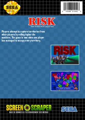 Risk (USA) box cover back